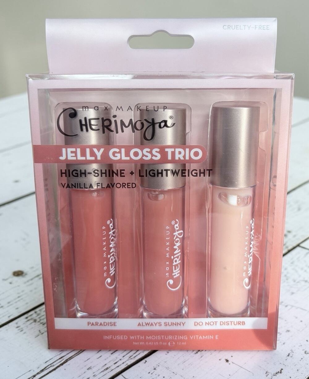 Cherimoya Jelly Gloss Trio Lip Gloss Paradise Always Sunny Do Not Disturb New